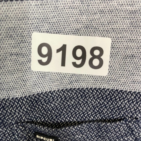 RIP CURL Long Sleeve Hoodie Sweatshirt Mens M Blue Striped‎ Pouch Pocket Relaxed - Picture 11 of 11